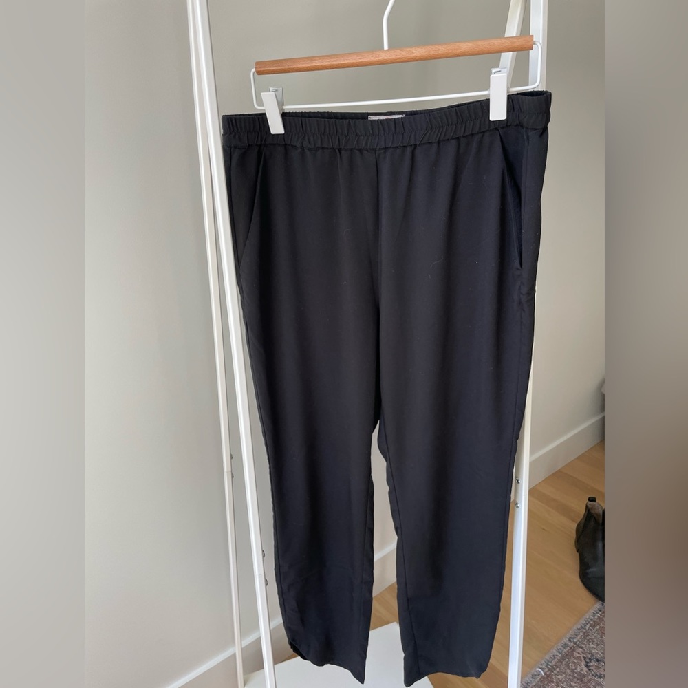 Marine Layer Allison Black Ankle Cropped Pants Size M - Picture 2 of 8